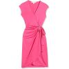 imageAmazon Essentials Womens Classic Cap Sleeve Wrap Dress Available in Plus SizeDark Pink