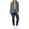 imageAmazon Essentials Womens ClassicFit FullZip Polar Soft Fleece Jacket Available in Plus SizeBlack White Geo Print