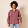 imageAmazon Essentials Womens ClassicFit FullZip Polar Soft Fleece Jacket Available in Plus SizeBurgundy Heather