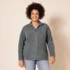 imageAmazon Essentials Womens ClassicFit FullZip Polar Soft Fleece Jacket Available in Plus SizeCharcoal Heather