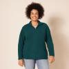 imageAmazon Essentials Womens ClassicFit FullZip Polar Soft Fleece Jacket Available in Plus SizeDark Green Heather