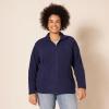 imageAmazon Essentials Womens ClassicFit FullZip Polar Soft Fleece Jacket Available in Plus SizeNavy