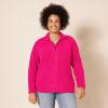 imageAmazon Essentials Womens ClassicFit FullZip Polar Soft Fleece Jacket Available in Plus SizePink