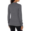 imageAmazon Essentials Womens ClassicFit Lightweight Cable LongSleeve Mock Neck SweaterCharcoal Heather