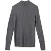 imageAmazon Essentials Womens ClassicFit Lightweight Cable LongSleeve Mock Neck SweaterCharcoal Heather
