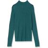 imageAmazon Essentials Womens ClassicFit Lightweight Cable LongSleeve Mock Neck SweaterForest Green