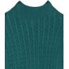 imageAmazon Essentials Womens ClassicFit Lightweight Cable LongSleeve Mock Neck SweaterForest Green