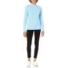 imageAmazon Essentials Womens ClassicFit Lightweight Cable LongSleeve Mock Neck SweaterSky Blue