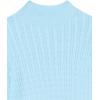 imageAmazon Essentials Womens ClassicFit Lightweight Cable LongSleeve Mock Neck SweaterSky Blue