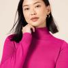 imageAmazon Essentials Womens ClassicFit Lightweight LongSleeve Turtleneck Sweater Available in Plus SizeBright Pink