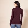 imageAmazon Essentials Womens ClassicFit Lightweight LongSleeve Turtleneck Sweater Available in Plus SizeBurgundy
