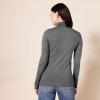 imageAmazon Essentials Womens ClassicFit Lightweight LongSleeve Turtleneck Sweater Available in Plus SizeCharcoal Heather