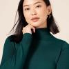 imageAmazon Essentials Womens ClassicFit Lightweight LongSleeve Turtleneck Sweater Available in Plus SizeForest Green