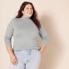 imageAmazon Essentials Womens ClassicFit Lightweight LongSleeve Turtleneck Sweater Available in Plus SizeLight Grey Heather