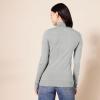 imageAmazon Essentials Womens ClassicFit Lightweight LongSleeve Turtleneck Sweater Available in Plus SizeLight Grey Heather