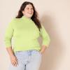 imageAmazon Essentials Womens ClassicFit Lightweight LongSleeve Turtleneck Sweater Available in Plus SizeLime Green