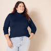 imageAmazon Essentials Womens ClassicFit Lightweight LongSleeve Turtleneck Sweater Available in Plus SizeNavy