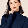 imageAmazon Essentials Womens ClassicFit Lightweight LongSleeve Turtleneck Sweater Available in Plus SizeNavy