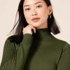 imageAmazon Essentials Womens ClassicFit Lightweight LongSleeve Turtleneck Sweater Available in Plus SizeOlive