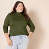 imageAmazon Essentials Womens ClassicFit Lightweight LongSleeve Turtleneck Sweater Available in Plus SizeOlive