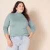imageAmazon Essentials Womens ClassicFit Lightweight LongSleeve Turtleneck Sweater Available in Plus SizeSage Green Heather