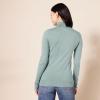 imageAmazon Essentials Womens ClassicFit Lightweight LongSleeve Turtleneck Sweater Available in Plus SizeSage Green Heather