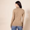 imageAmazon Essentials Womens ClassicFit Lightweight LongSleeve Turtleneck Sweater Available in Plus SizeTaupe Heather
