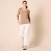 imageAmazon Essentials Womens ClassicFit Lightweight LongSleeve VNeck Sweater Available in Plus SizeCamel Heather