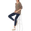 imageAmazon Essentials Womens ClassicFit Lightweight LongSleeve VNeck Sweater Available in Plus SizeCamel Leopard