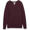 imageAmazon Essentials Womens ClassicFit Lightweight LongSleeve VNeck Sweater Available in Plus SizeDark Burgundy