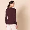 imageAmazon Essentials Womens ClassicFit Lightweight LongSleeve VNeck Sweater Available in Plus SizeDark Burgundy