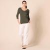 imageAmazon Essentials Womens ClassicFit Lightweight LongSleeve VNeck Sweater Available in Plus SizeDark Olive Heather