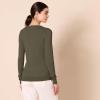 imageAmazon Essentials Womens ClassicFit Lightweight LongSleeve VNeck Sweater Available in Plus SizeDark Olive Heather