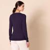 imageAmazon Essentials Womens ClassicFit Lightweight LongSleeve VNeck Sweater Available in Plus SizeDark Purple