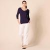 imageAmazon Essentials Womens ClassicFit Lightweight LongSleeve VNeck Sweater Available in Plus SizeDark Purple