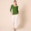 imageAmazon Essentials Womens ClassicFit Lightweight LongSleeve VNeck Sweater Available in Plus SizeGreen