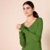 imageAmazon Essentials Womens ClassicFit Lightweight LongSleeve VNeck Sweater Available in Plus SizeGreen
