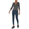 imageAmazon Essentials Womens ClassicFit Lightweight LongSleeve VNeck Sweater Available in Plus SizeGrey Heather Leopard Print