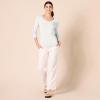 imageAmazon Essentials Womens ClassicFit Lightweight LongSleeve VNeck Sweater Available in Plus SizeIvory