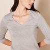 imageAmazon Essentials Womens ClassicFit Lightweight LongSleeve VNeck Sweater Available in Plus SizeLight Grey Heather
