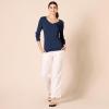 imageAmazon Essentials Womens ClassicFit Lightweight LongSleeve VNeck Sweater Available in Plus SizeNavy