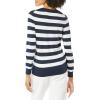 imageAmazon Essentials Womens ClassicFit Lightweight LongSleeve VNeck Sweater Available in Plus SizeNavy White Rugby Stripe