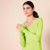 imageAmazon Essentials Womens ClassicFit Lightweight LongSleeve VNeck Sweater Available in Plus SizeNeon Yellow