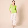 imageAmazon Essentials Womens ClassicFit Lightweight LongSleeve VNeck Sweater Available in Plus SizeNeon Yellow