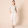 imageAmazon Essentials Womens ClassicFit Lightweight LongSleeve VNeck Sweater Available in Plus SizePale Peach