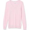 imageAmazon Essentials Womens ClassicFit Lightweight LongSleeve VNeck Sweater Available in Plus SizePale Pink