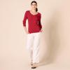 imageAmazon Essentials Womens ClassicFit Lightweight LongSleeve VNeck Sweater Available in Plus SizeRed