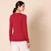 imageAmazon Essentials Womens ClassicFit Lightweight LongSleeve VNeck Sweater Available in Plus SizeRed