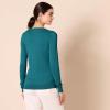 imageAmazon Essentials Womens ClassicFit Lightweight LongSleeve VNeck Sweater Available in Plus SizeTeal Blue Heather