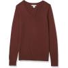 imageAmazon Essentials Womens ClassicFit Lightweight LongSleeve VNeck Sweater Available in Plus SizeToffee Brown